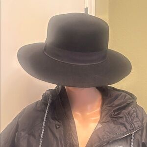 BP Wool Felt Black Wide Brim Hat